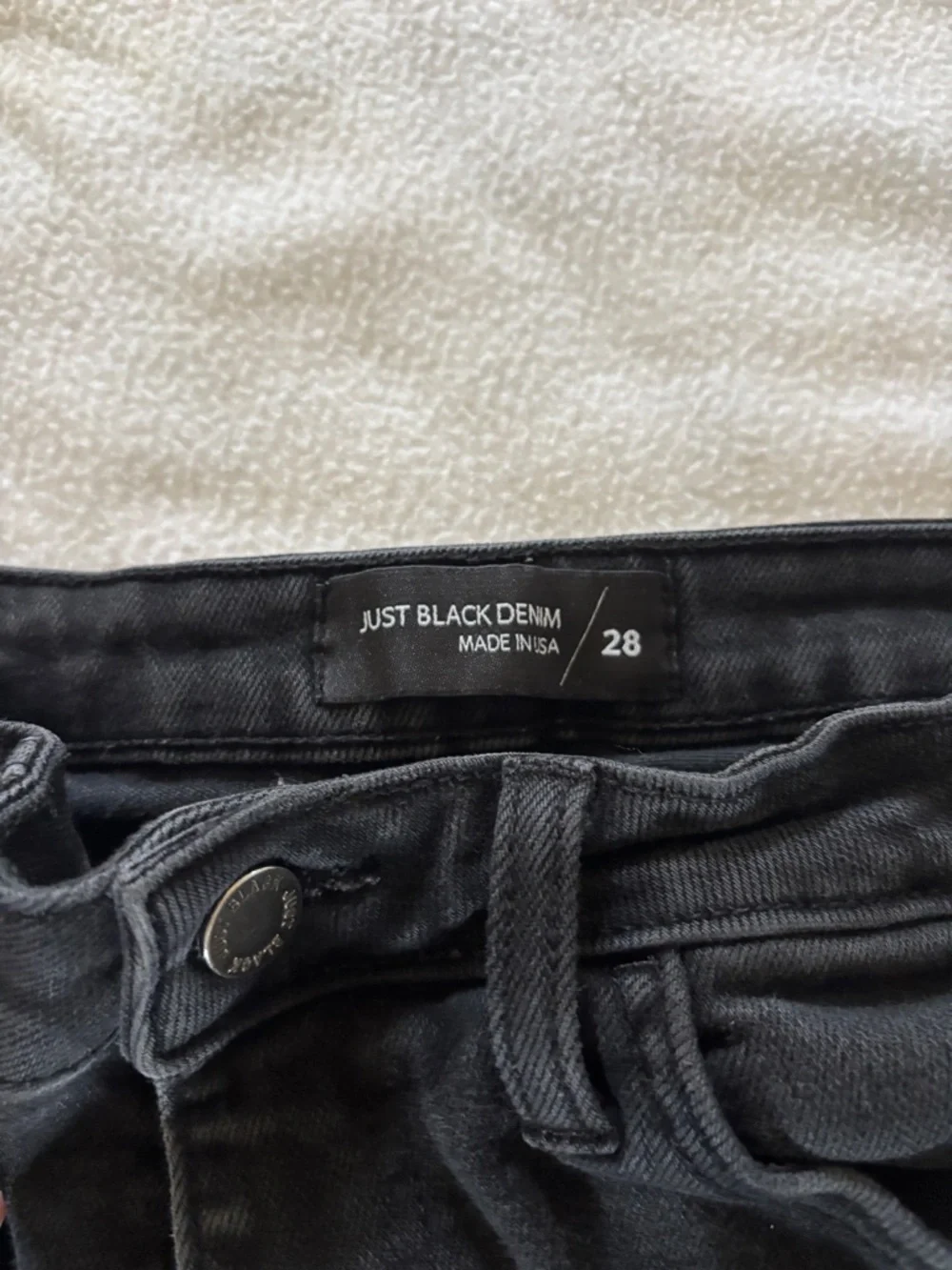 Just Black Washed Black High-Rise Jeans - Picture 2 of 4